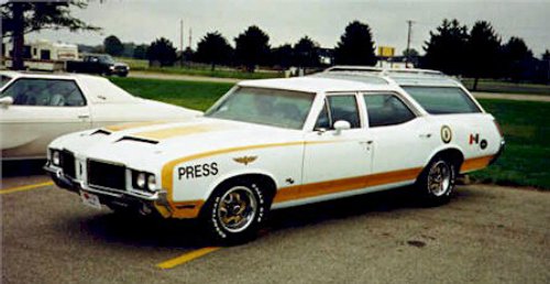  Vista Cruiser station wagons made up in pace car trim for use by the 
